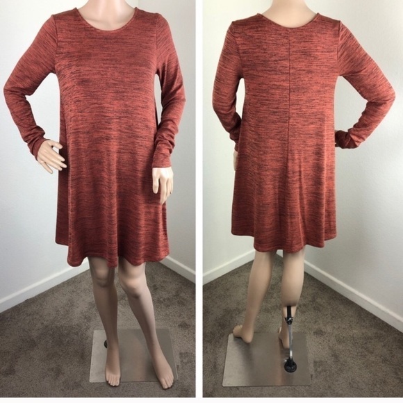 Old Navy rust long sleeve sweater dress - Picture 1 of 8